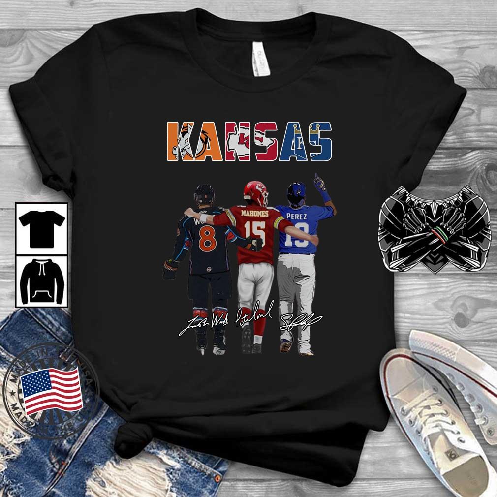 Kansas City Mavericks Kansas City Chiefs Kansas City Royals Mahomes Perez  signatures shirt, hoodie, sweater, long sleeve and tank top