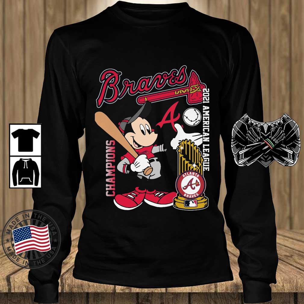 Mickey Mouse Atlanta Braves 2021 American League Champions Shirt
