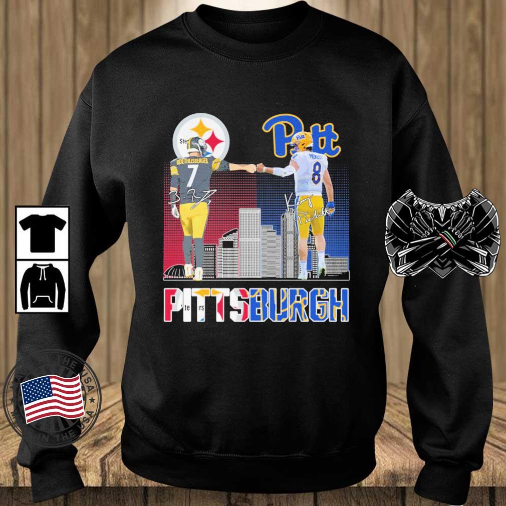 Pittsburgh sports Ben Roethlisberger vs Kenny Pickett signatures shirt,  hoodie, sweater, long sleeve and tank top