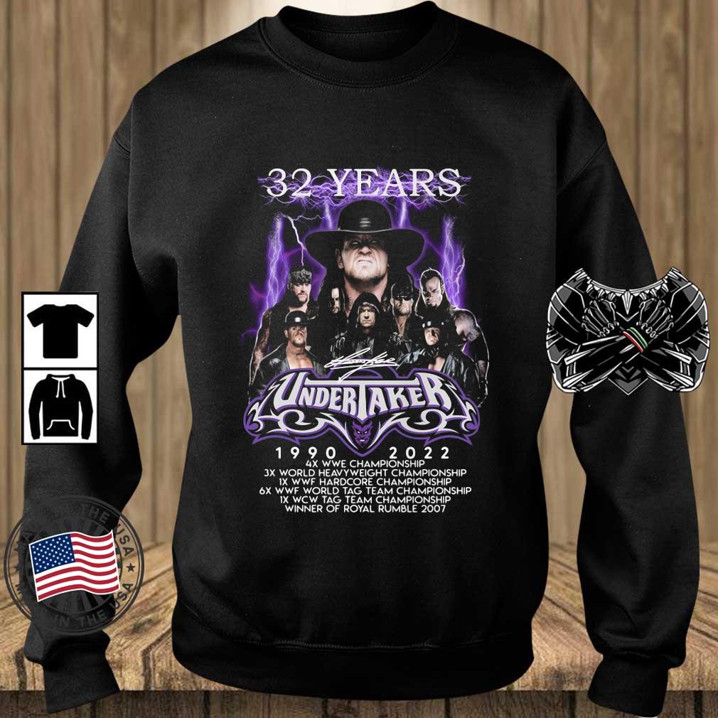 32 Years Undertaker Signatures 1990 2022 Shirt