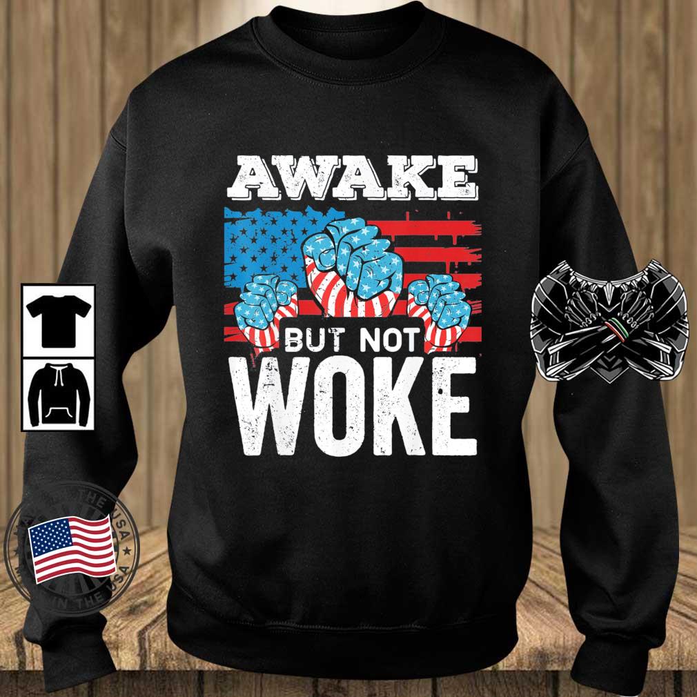 Awake But Not Woke American Flag Against Censorship shirt