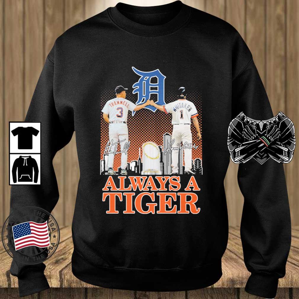 Detroit Tigers Trammell And Whitaker Always A Tiger Signatures shirt