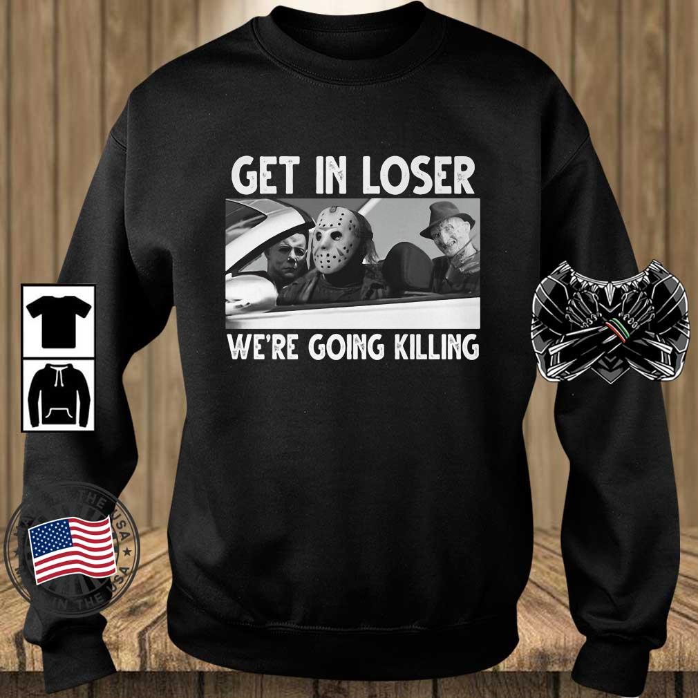 Horror Character Get In Loser We're Going Killing Halloween 2022 Shirt