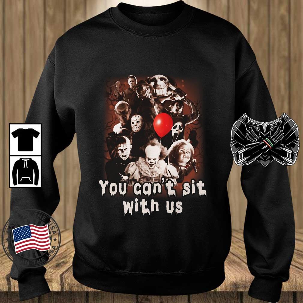 Horror Character You Can't Sit With Us Halloween 2022 Shirt