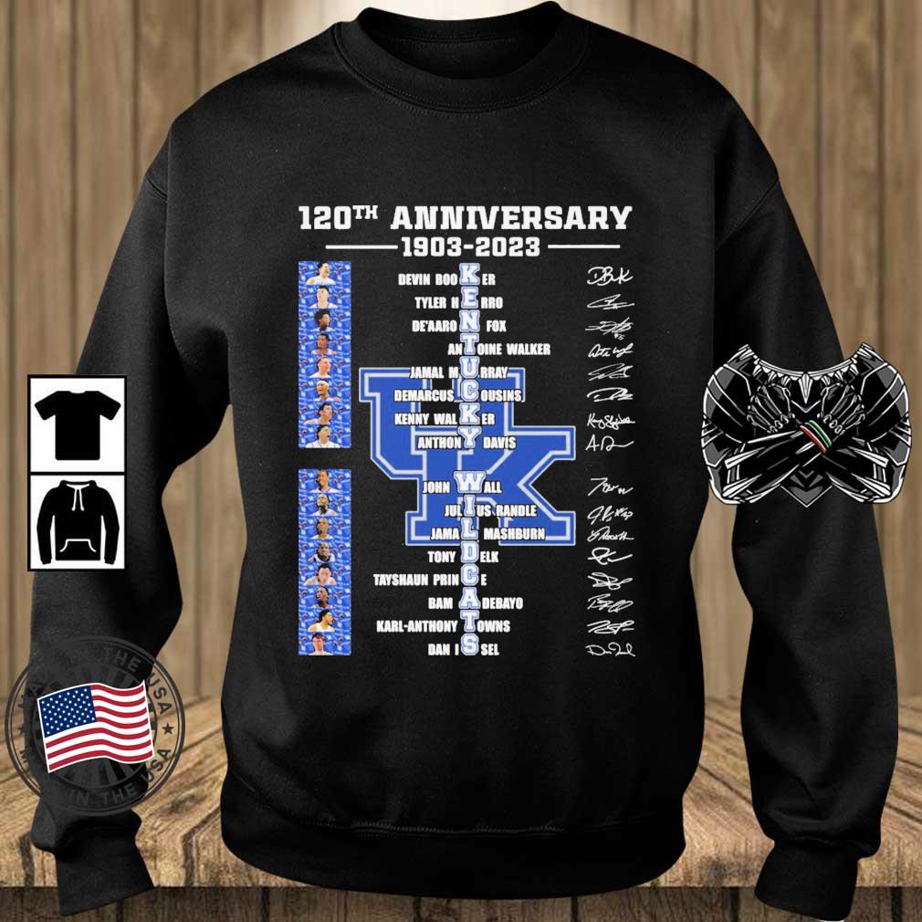 Kentucky Wildcats 120th Anniversary 1903-2022 Signatures shirt