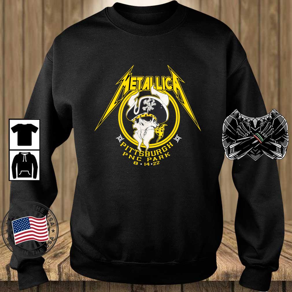 Official Skull Metallica Pittsburgh PNC Park 8 4 22 tee shirt
