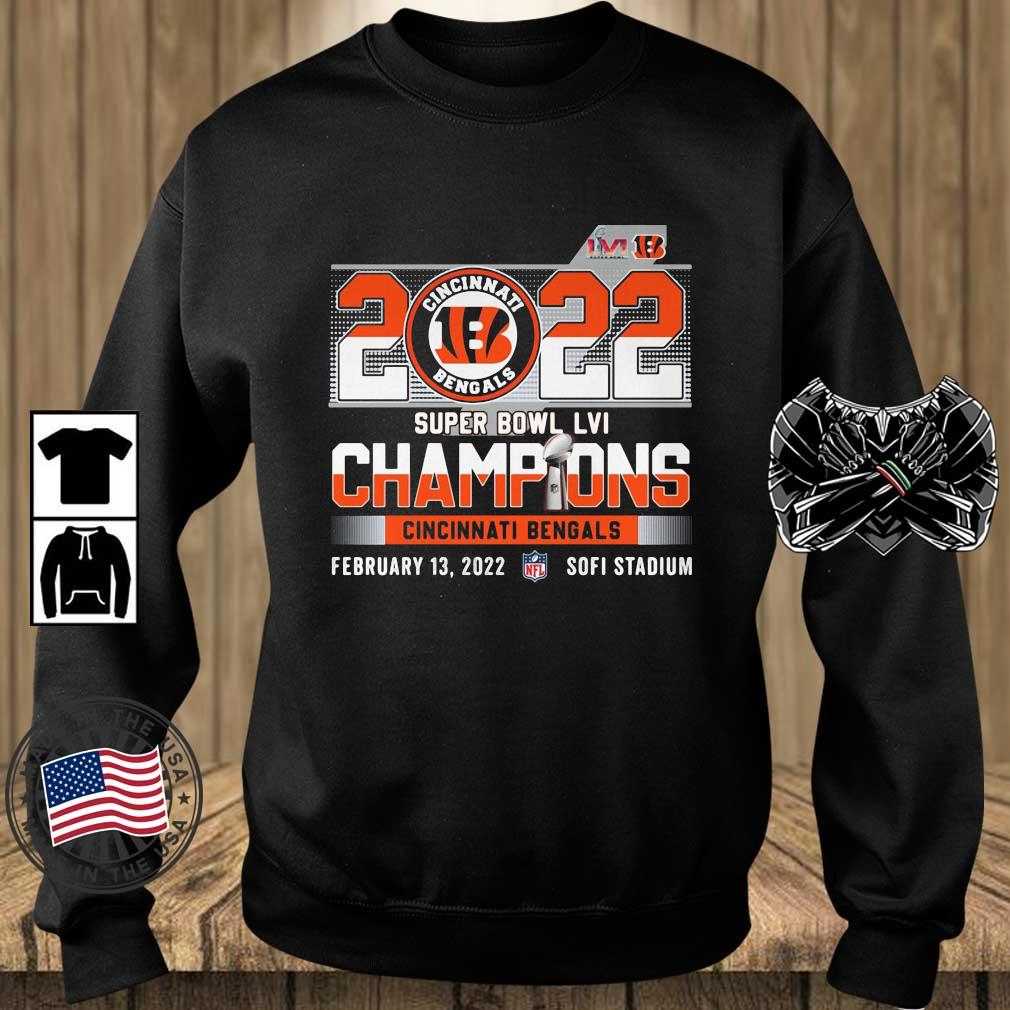 2022 Super Bowl LVI Champions Cincinnati Bengals Sofi Stadium 2022 Shirt