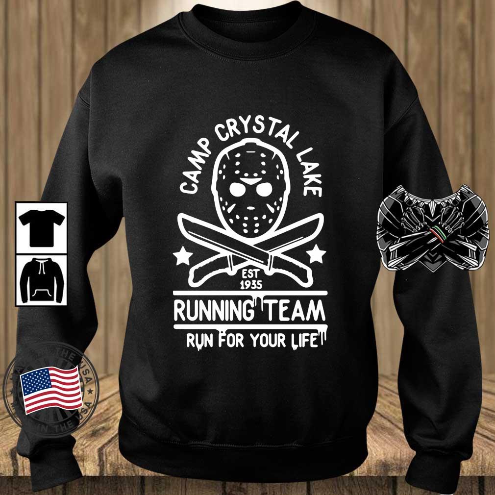Camp Crystal Lake Running Team Run For Your Like Halloween T-Shirt