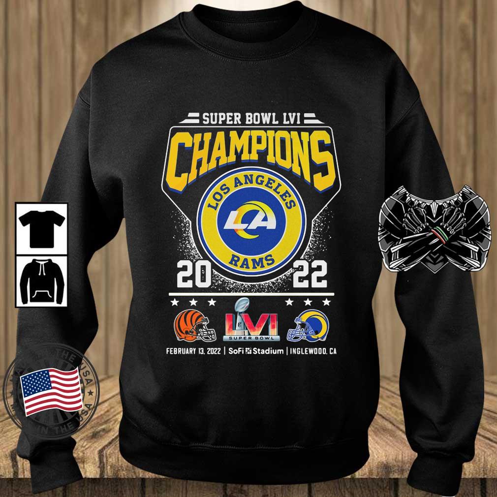 Cincinnati Bengals Vs Los Angeles Rams Champions 2022 Super Bowl LVI Shirt