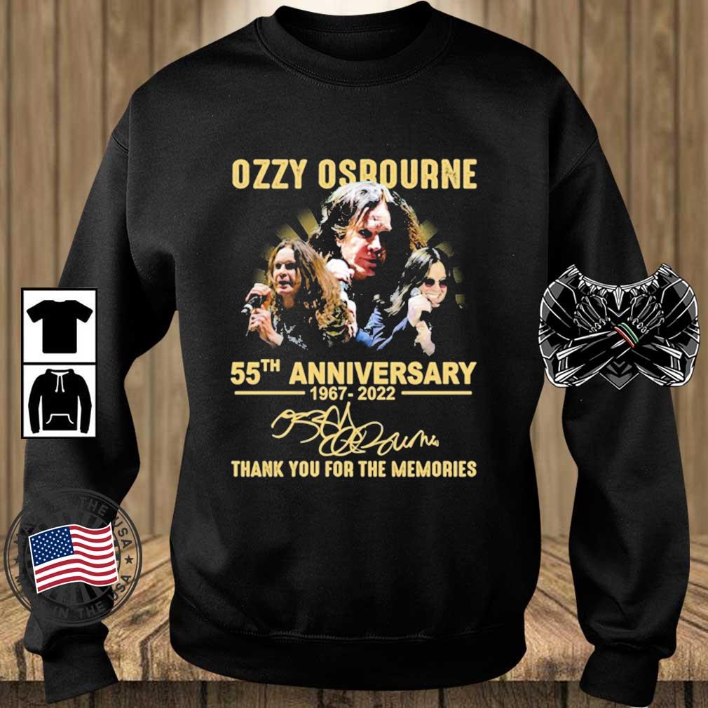 Ozzy Osbourne 55th Anniversary 1967-2022 Thank You For The Memories Signature shirt