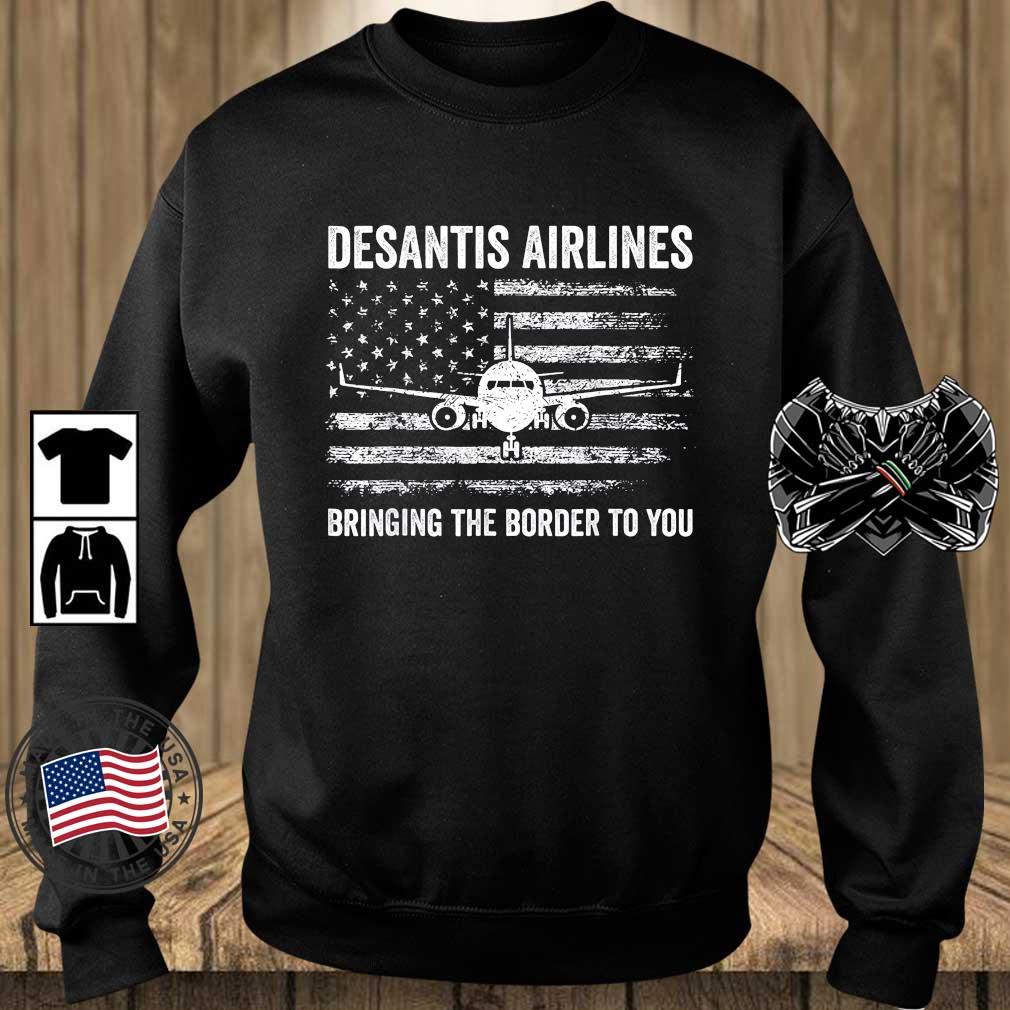 Political DeSantis Airlines Political Meme Ron DeSantis US Flag T-Shirt
