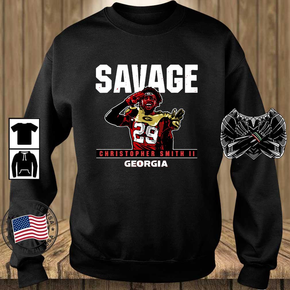 Savage Christopher Smith Georgia Bulldogs Shirt