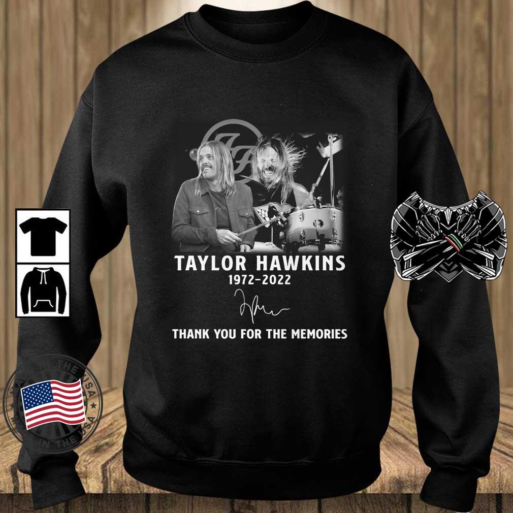 Taylor Hawkins 1972 2022 Signature Thank You For The Memories Shirt