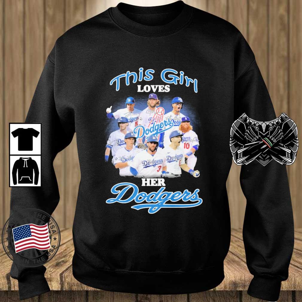 Ladies Los Angeles Dodgers Long Sleeve T-Shirts, Dodgers Long-Sleeved Shirt