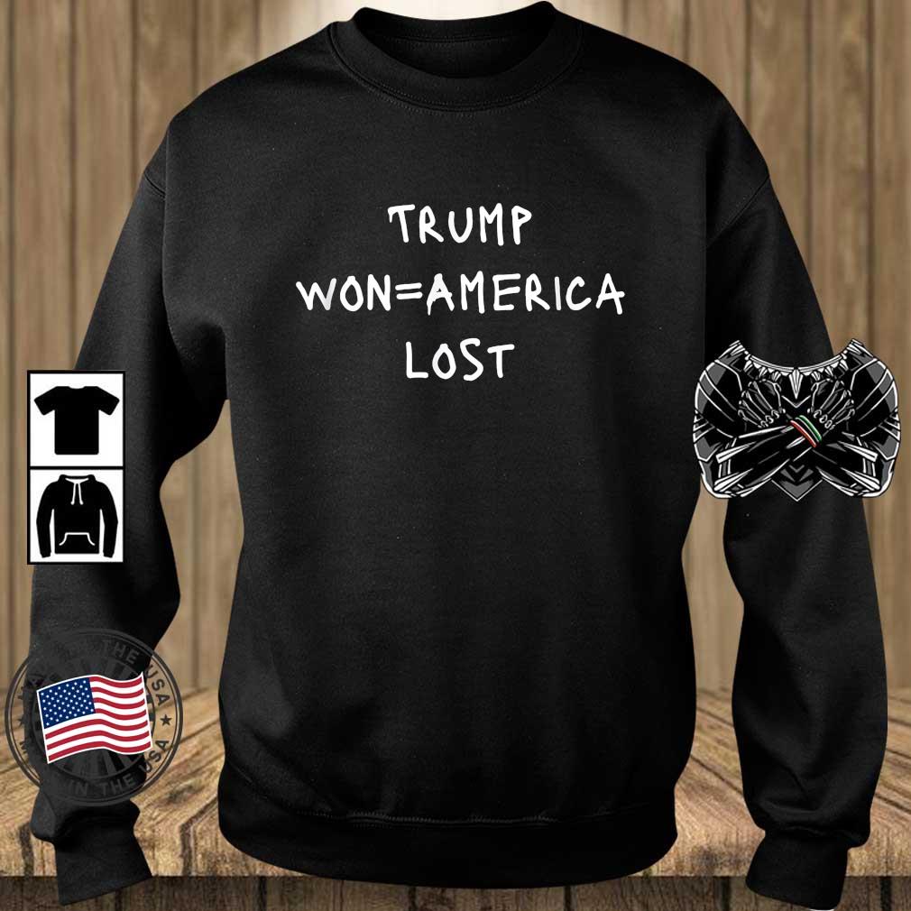 Trump won=America lost Protest Sign Slogan Shirt