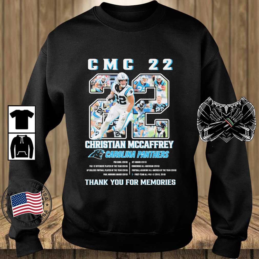 Christian Mccaffrey Carolina Panthers Thank You For Memories Signature shirt