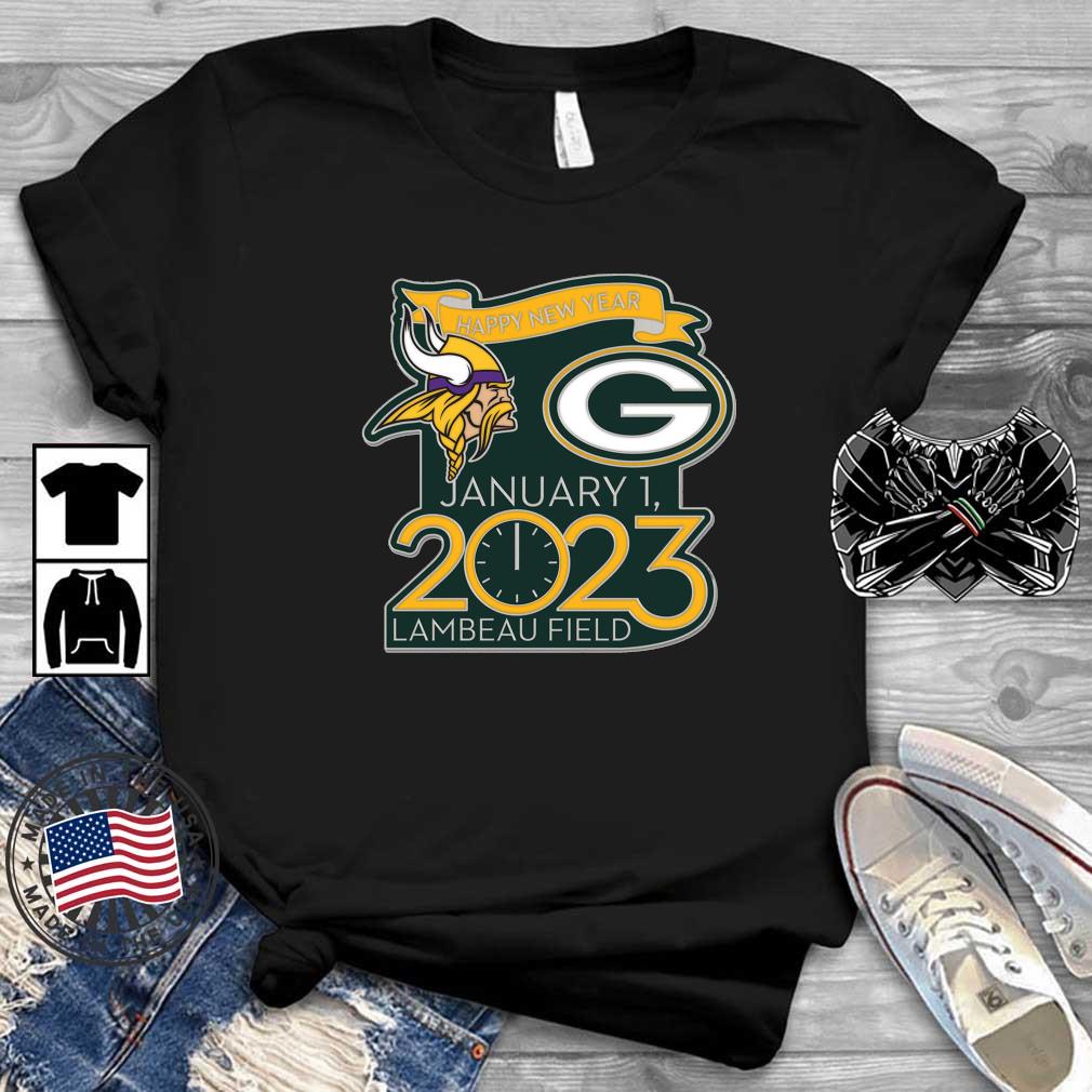 Green Bay Packers Vs Minnesota Vikings Happy New Year Gameday 2023 Shirt