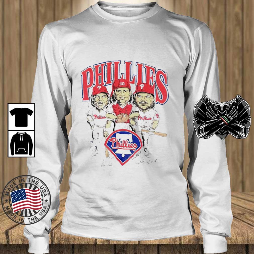 Lenny Dykstra Miles Teller Philadelphia Phillies Signatures shirt