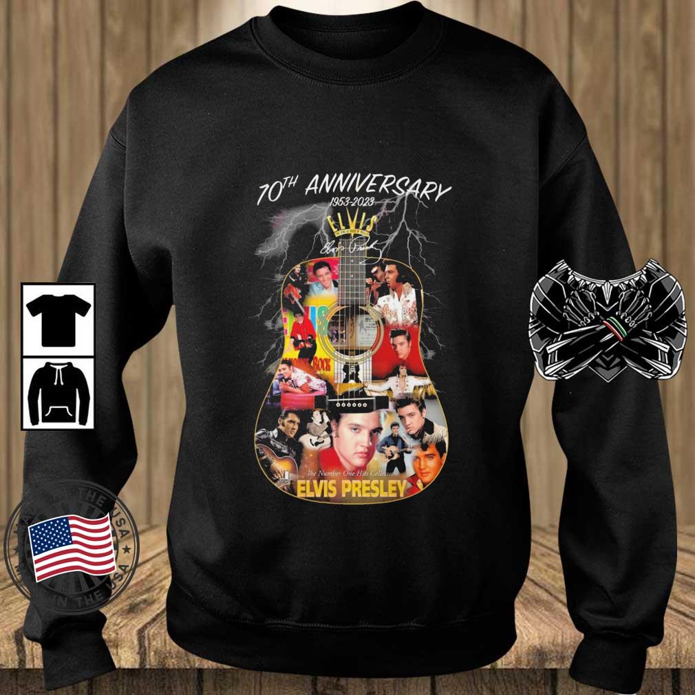 70th Anniversary 1953-2023 The Number One Hits Collection Elvis Presley Signature Shirt