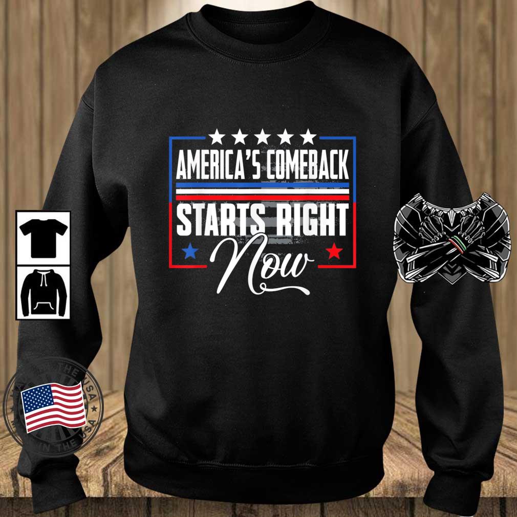 America Comeback Starts Right Now Support Trump 2024 Us Flag shirt