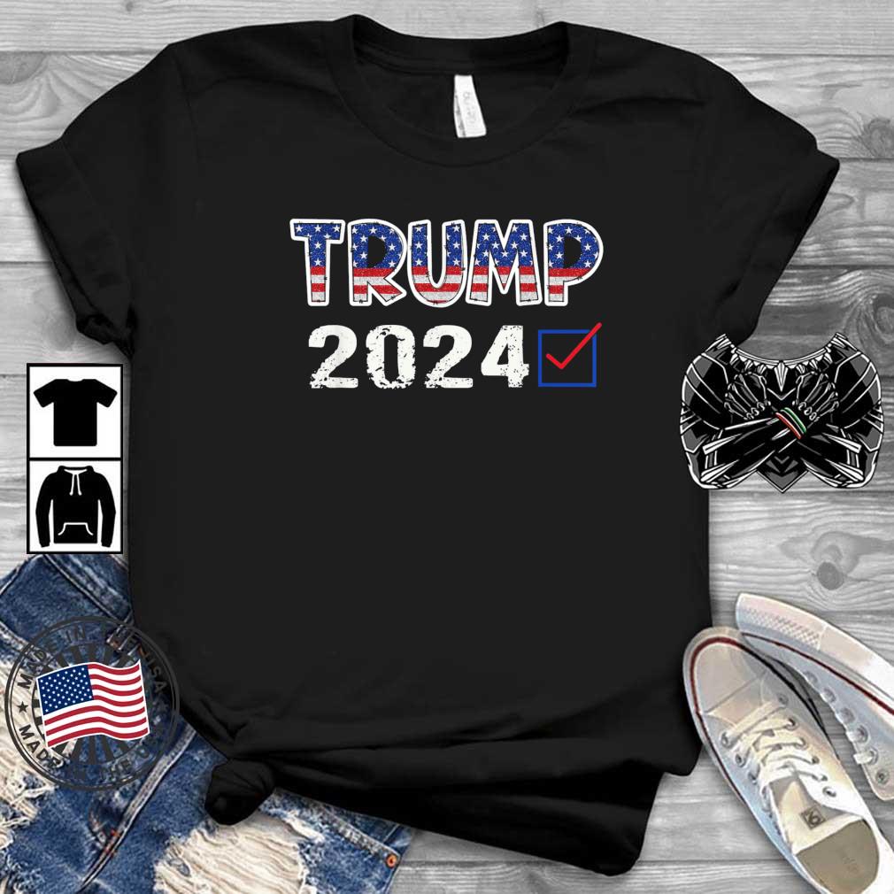 American Flag Trump 2024 Shirt
