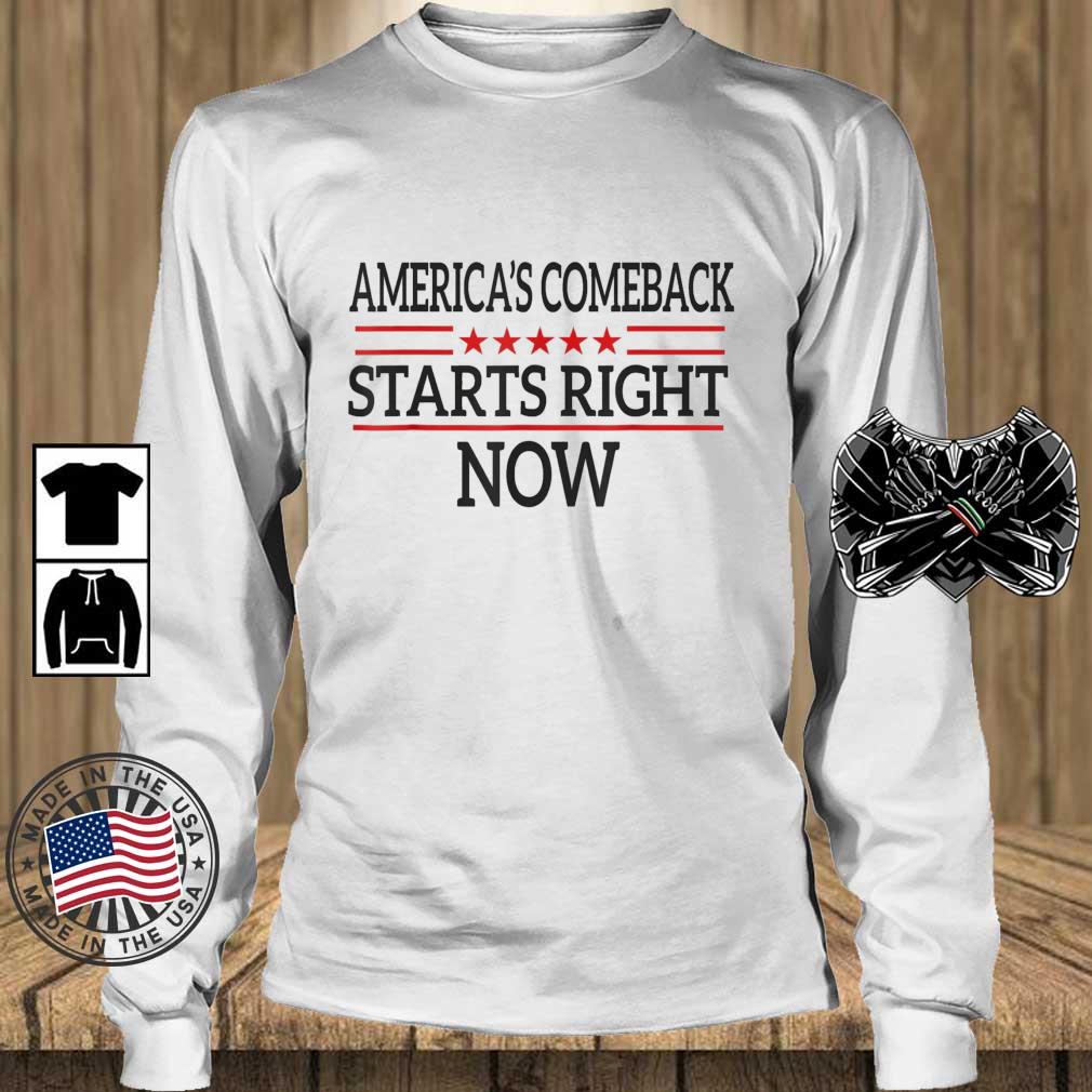 America's Comeback Starts Right Now Trump 2024 The Return shirt