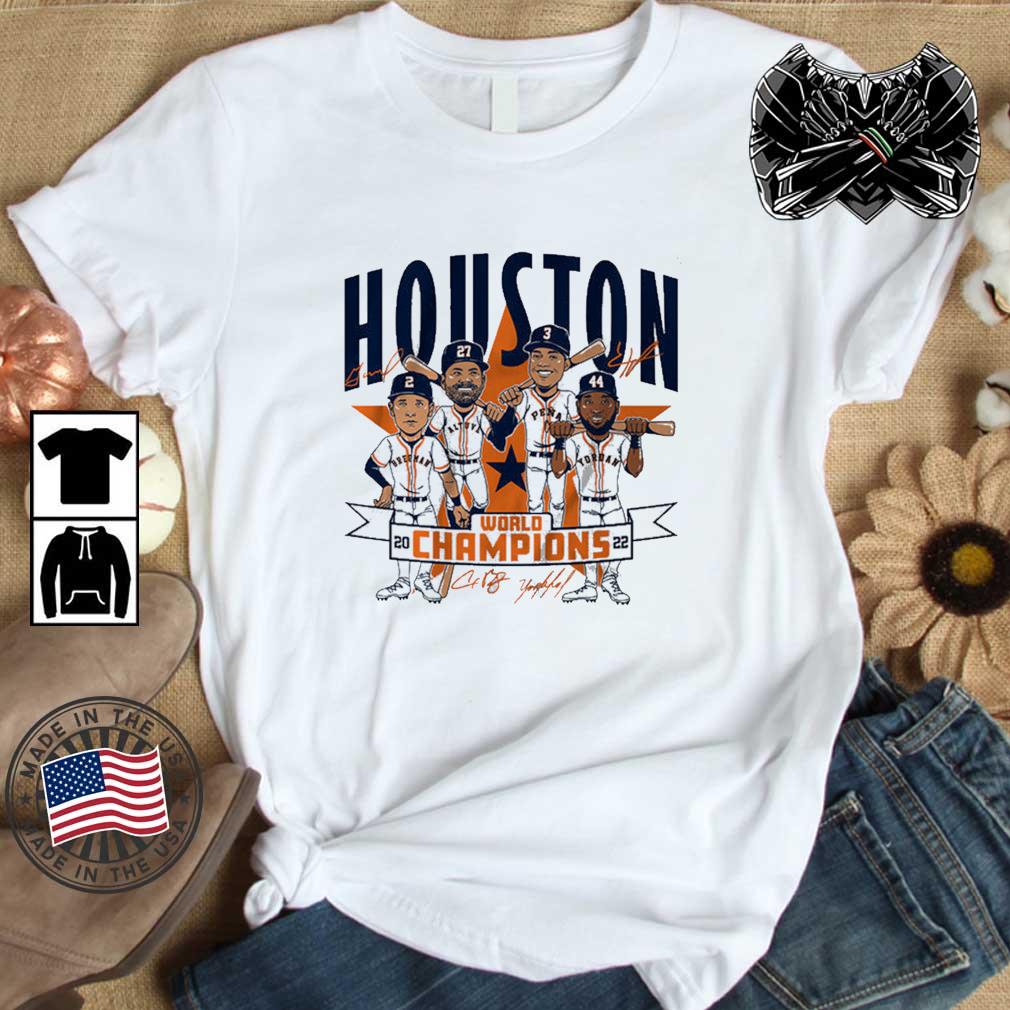 Houston Astros '22 World Champions Caricature Signatures Shirt, hoodie,  sweater, long sleeve and tank top