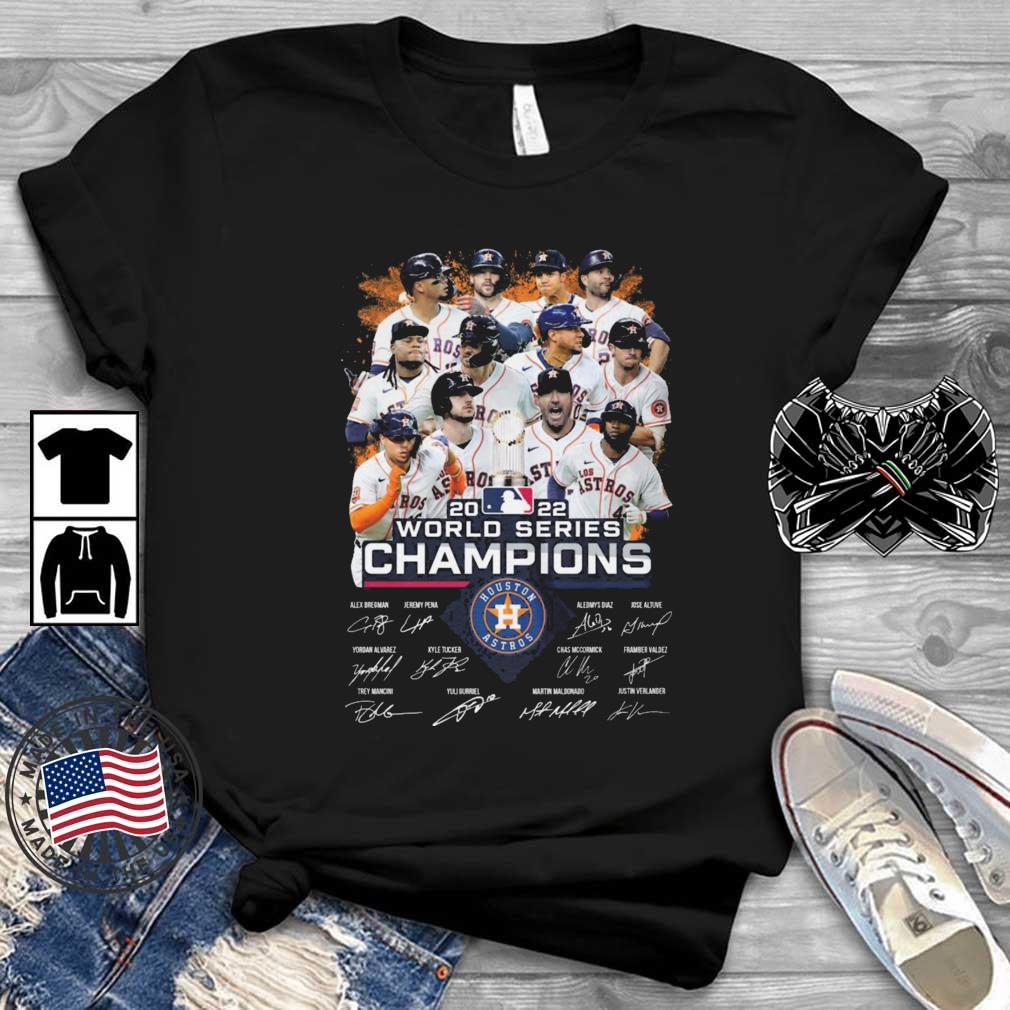 Houston Astros Player 2022 World Series Champions Signatures shirt