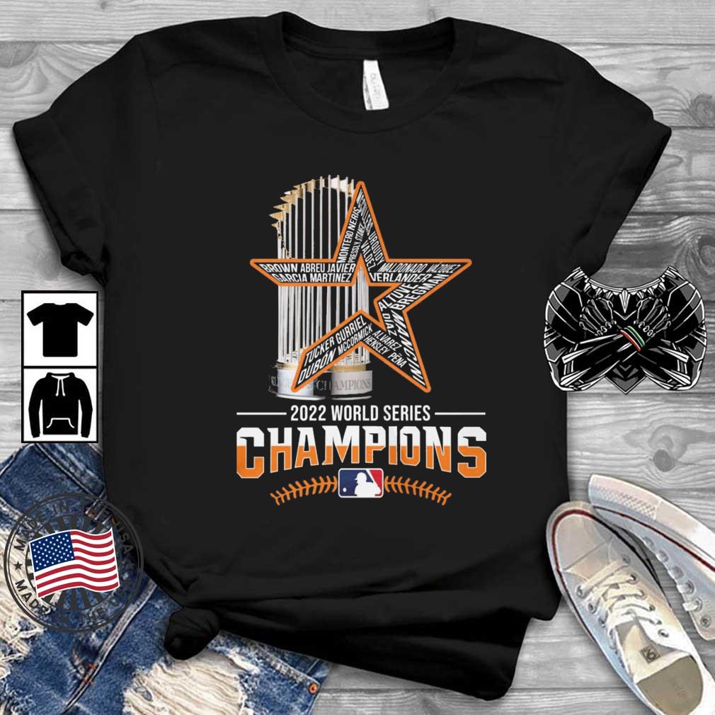 Houston Astros Player Name Cup 2022 World Series Champions shirt