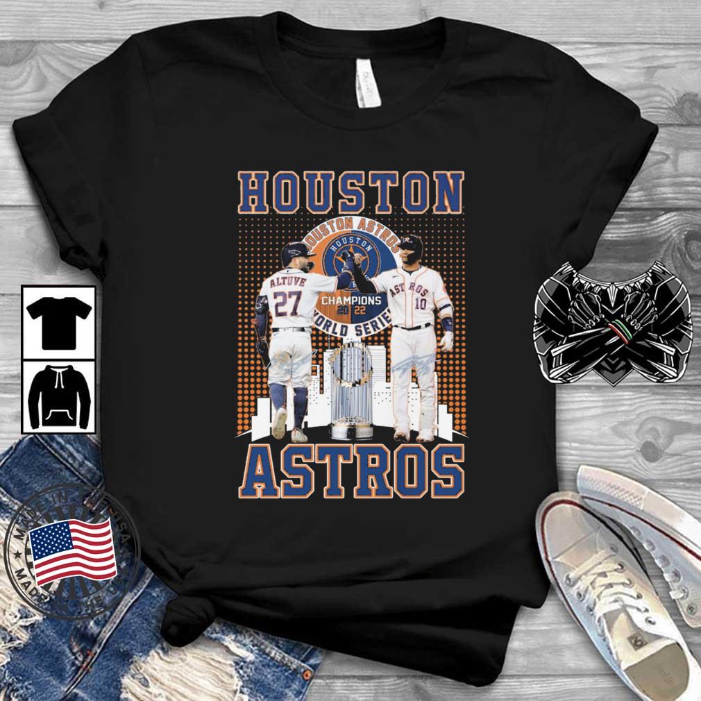 Houston Astros Skyline 2022 World Series Champions José Carlos Altuve And Yuli Gurriel Signatures shirt