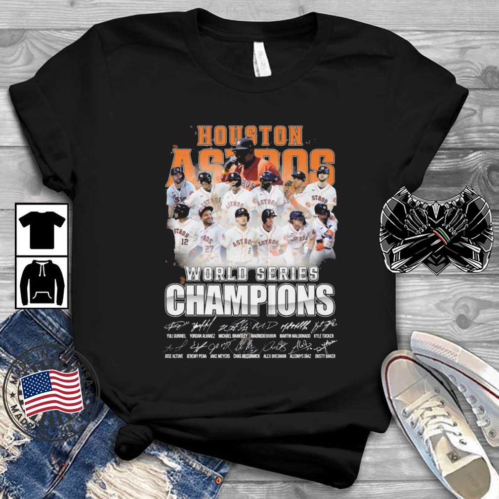Houston Astros World Series Champions 2022 Players Names Signatures shirt