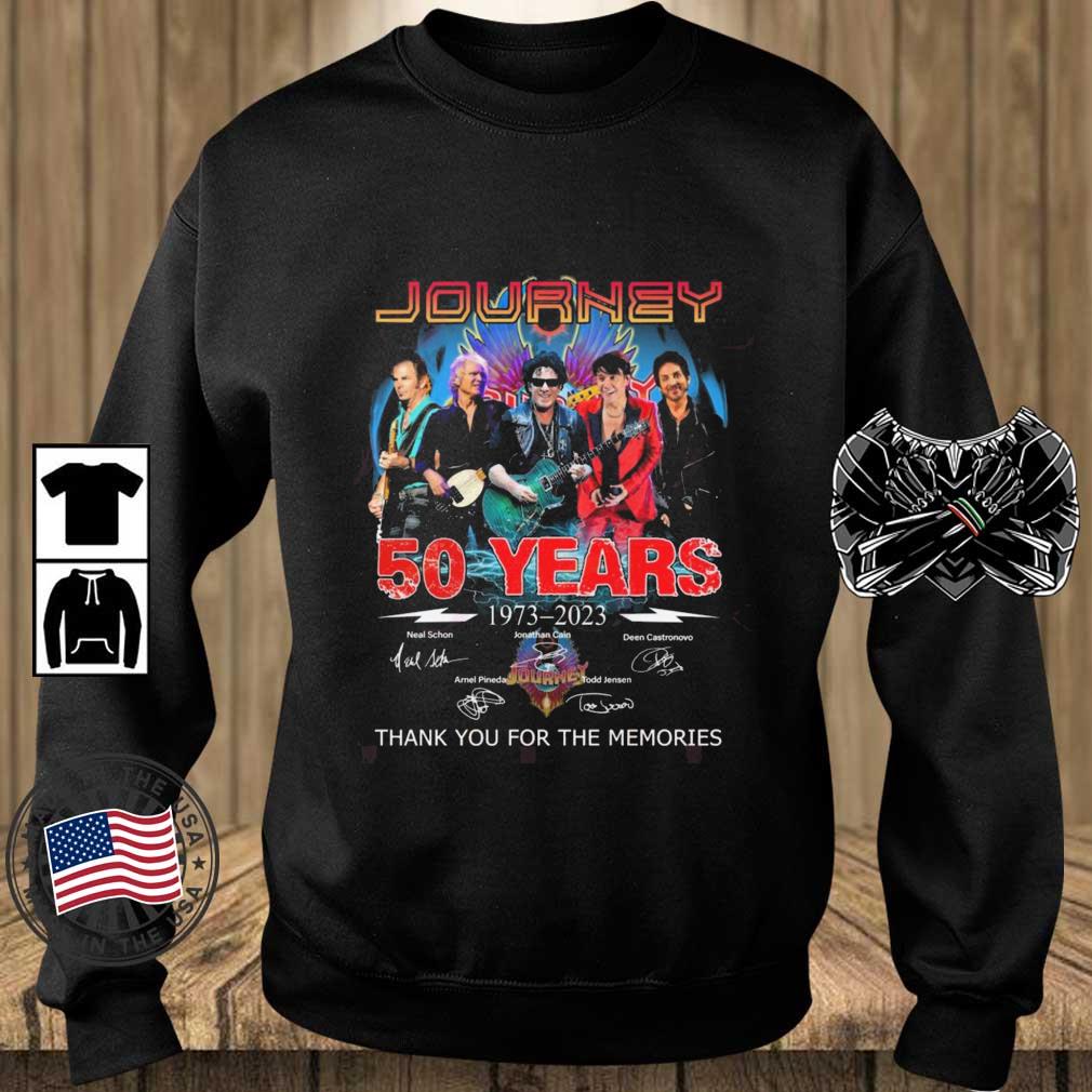 Journey 50 Years 1973-2023 Thank You For The Memories Signatures shirt
