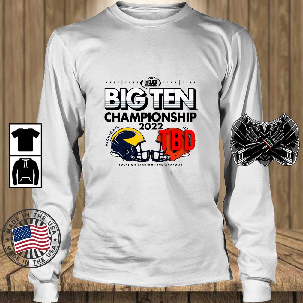 Michigan Wolverines Big Ten Championship 2022 Lucas Oil Stadium shirt