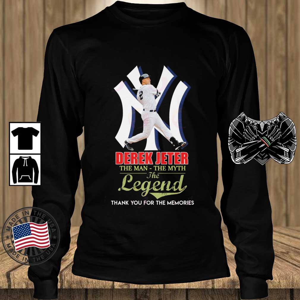 New York Yankees Derek Jeter The Man The Myth The Legend Thank You For The  Memories Signature shirt, hoodie, sweater, long sleeve and tank top