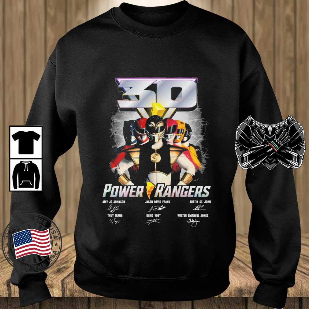 Power Rangers 30 Signatures shirt