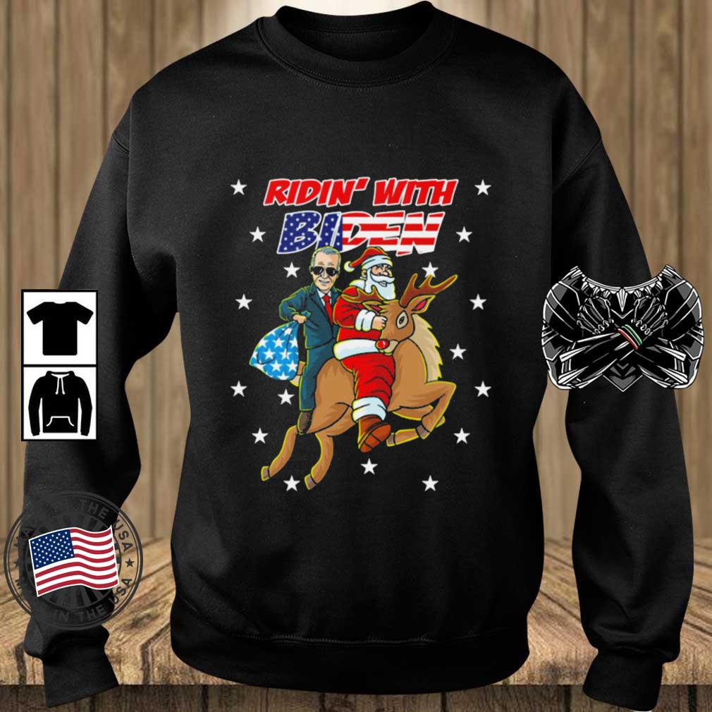 Ridin' With Biden Christmas Joe Biden Santa Democratic Party sweater