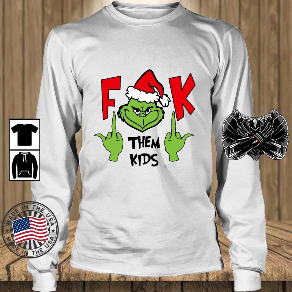 Santa Grinch fuck them kids Christmas 2022 sweater