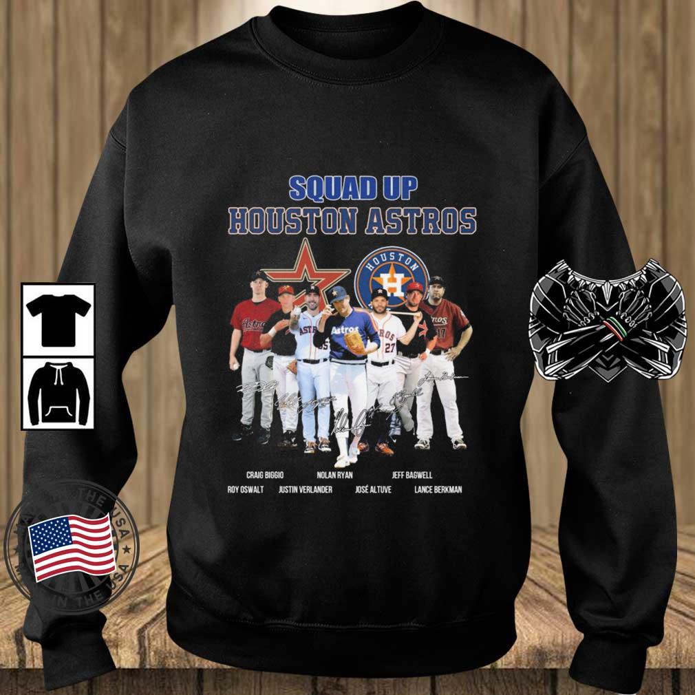 Squad Up Houston Astros Team Baseball 2022 Signatures Shirt