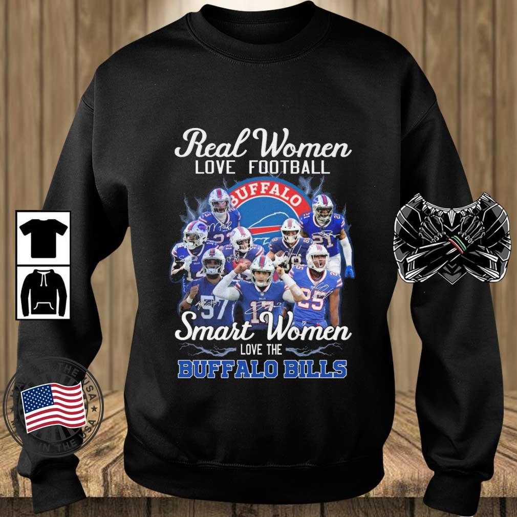 2022 Real Women Love Football Smart Women Love The Buffalo Bills Signatures shirt