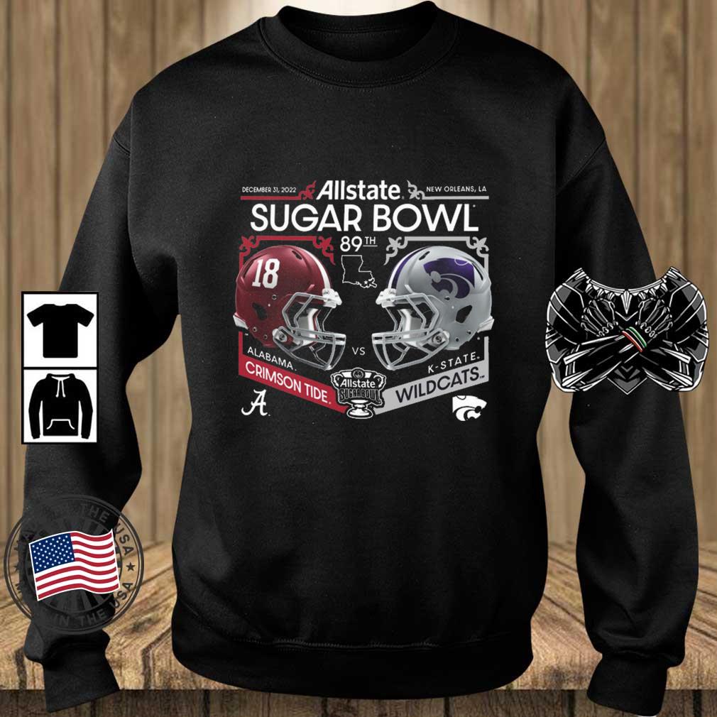 Alabama Crimson Tide Vs Kansas State Wildcats 2022 Allstate Sugar Bowl 89th New Orleans shirt