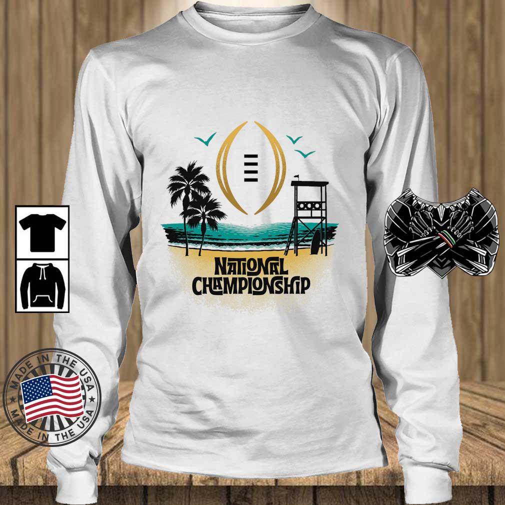 College Football Playoff 2023 National Championship Game Beach Sunset shirt