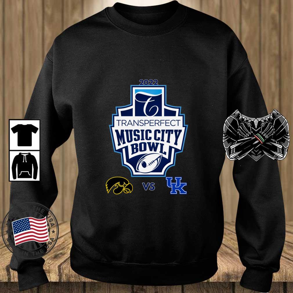 Iowa Hawkeyes Vs Kentucky Wildcats 2022 Transperfect Music City Bowl shirt
