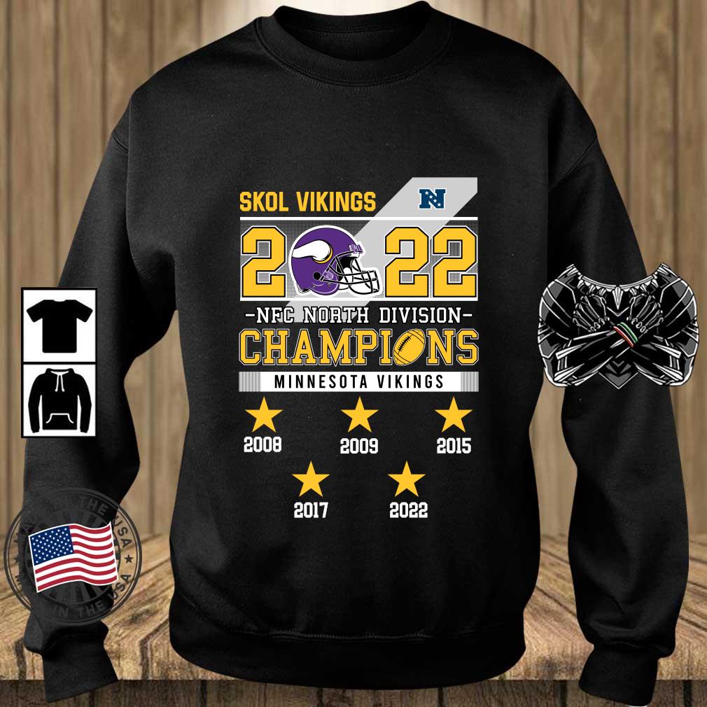 Minnesota Vikings Skol Vikings 2022 NFC North Division Champions 2008-2022 sweatshirt