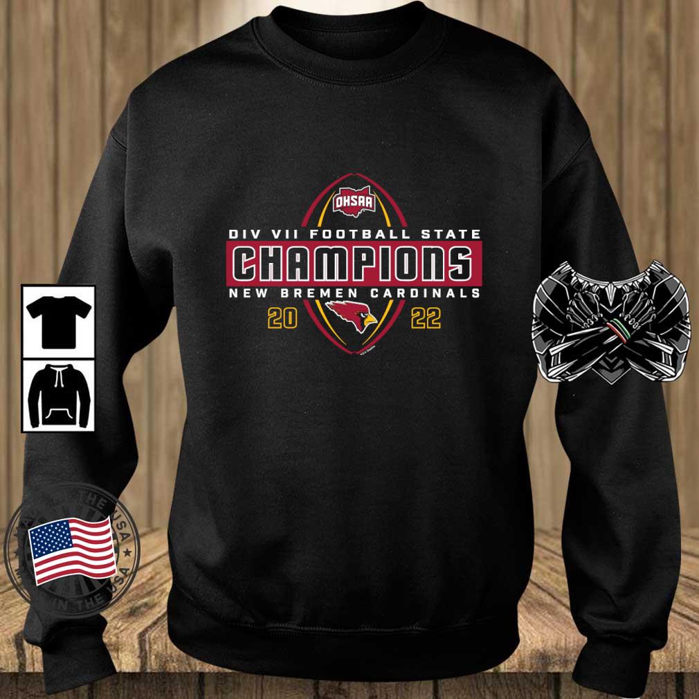 New Bremen Cardinals 2022 OHSAA Football Division VII State Champions shirt