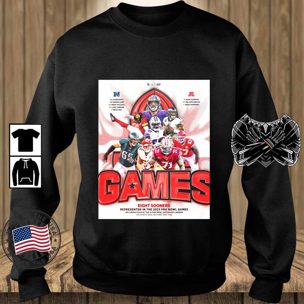 NFL Gams Eight Sooners Represented In THe 2023 Pro Bowl Game Shirt