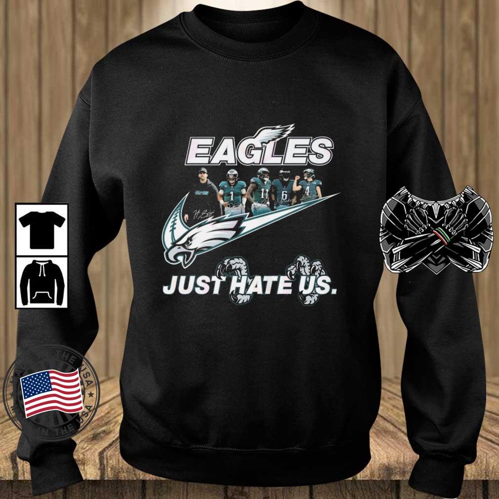 NFL Philadelphia Eagles Just Hate Us Signatures shirt