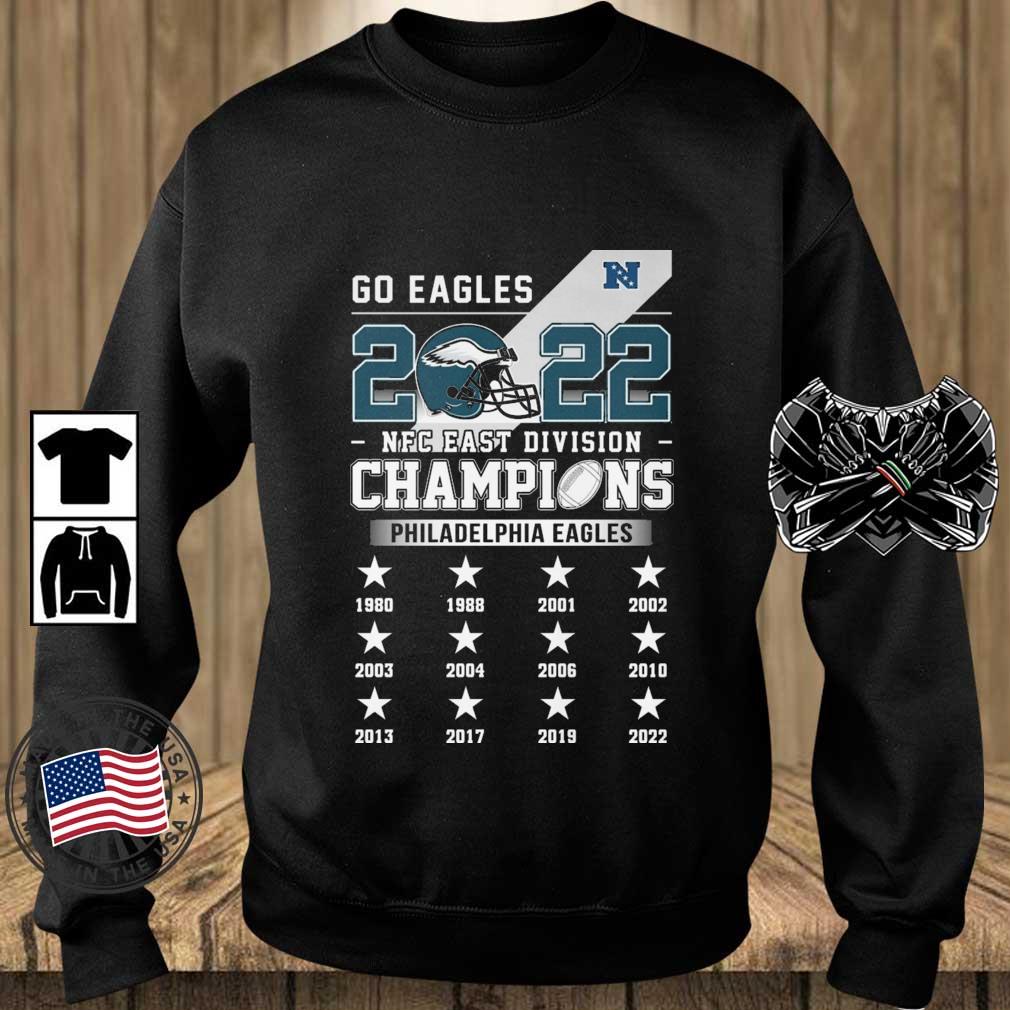 Philadelphia Eagles Go Eagles 2022 NFC East Division Champions 1980-2022 shirt