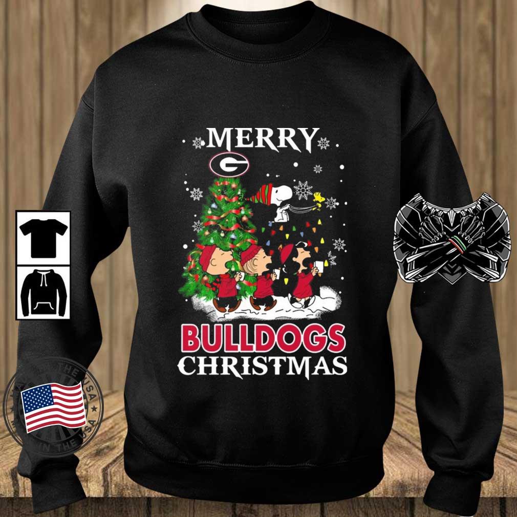 Snoopy And Friends Georgia Bulldogs Merry Christmas sweatshirt