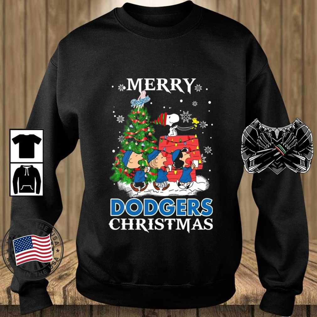 Snoopy And Friends Los Angeles Dodgers Merry Christmas sweatshirt