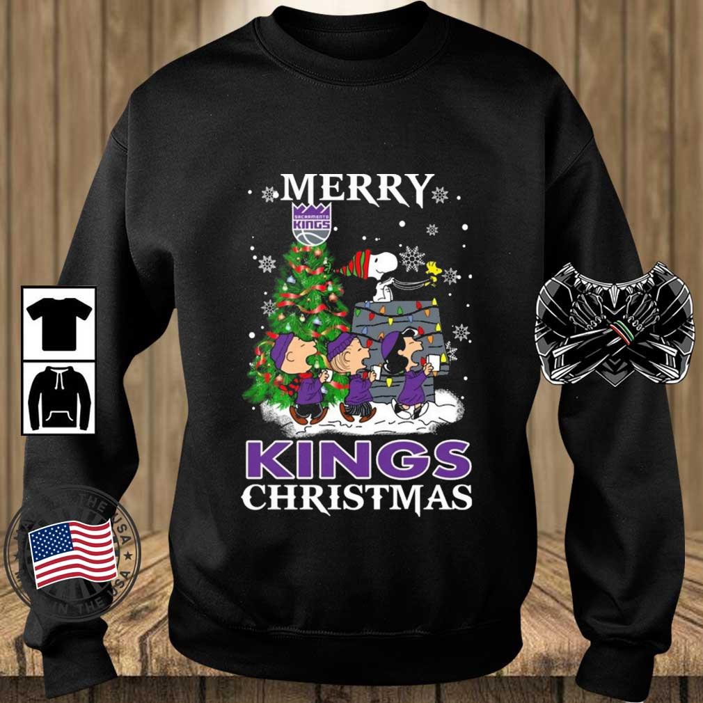 Snoopy And Friends Sacramento Kings Merry Christmas sweatshirt